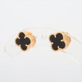 Van Cleef & Arpels Sweet Alhambra Onyx Earrings